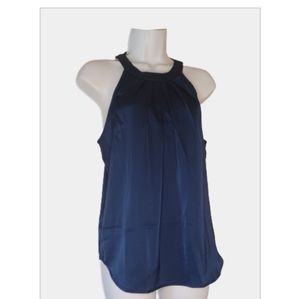 Forever 21 blue sleeveless halter blouse, sz M